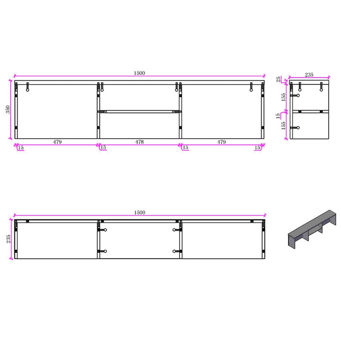 VATTI Reception Counter Box for VATTI Desks