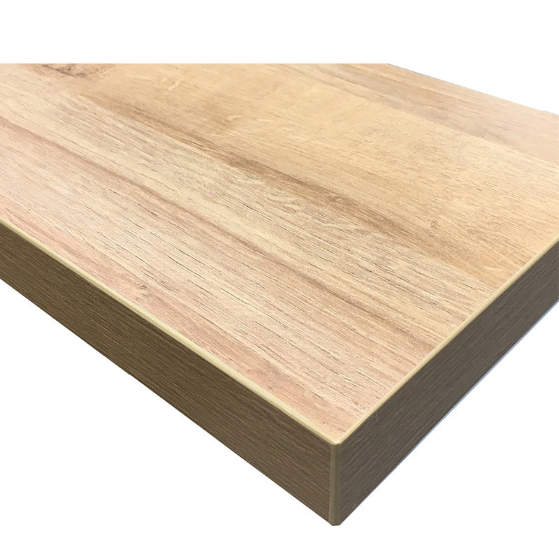 ZIVA Reception Desk 2.4M with Left Panel - Oak & White