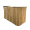 HALO Reception Desk 180cm - Oak & White