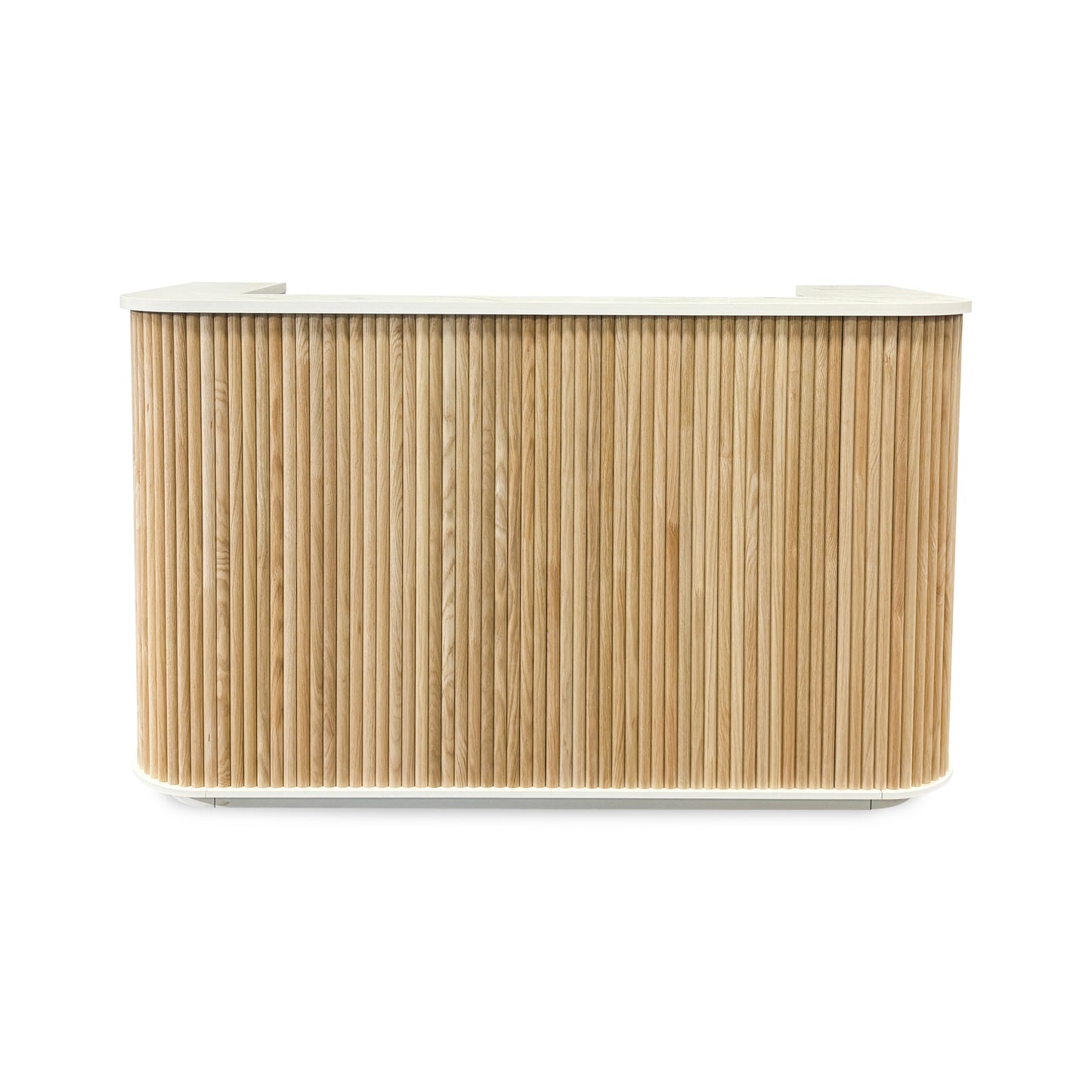 HALO Reception Desk 180cm - Oak & White