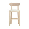 LOWEN Bar Stool - Oak & Cream White