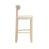 LOWEN Bar Stool - Oak & Cream White