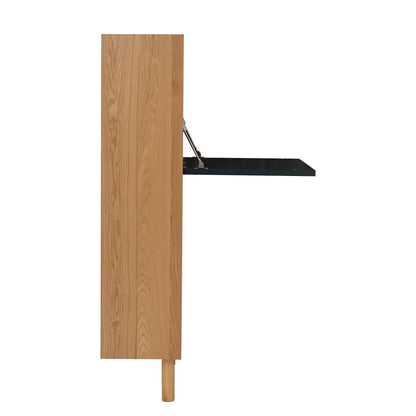 BARTON Study Desk 71cm - Oak & White
