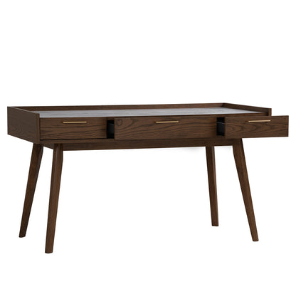 BREDA Study Desk 110cm - Walnut