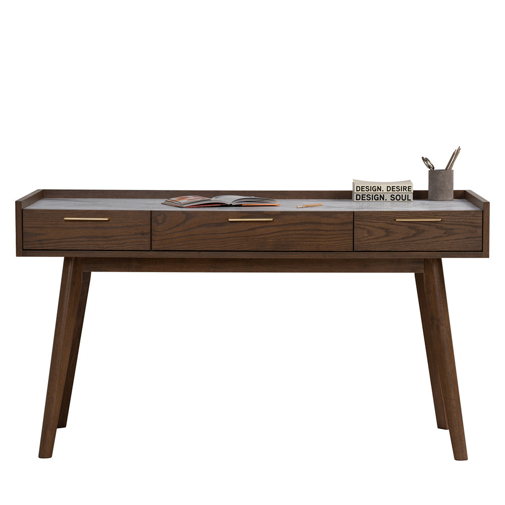 BREDA Study Desk 110cm - Walnut