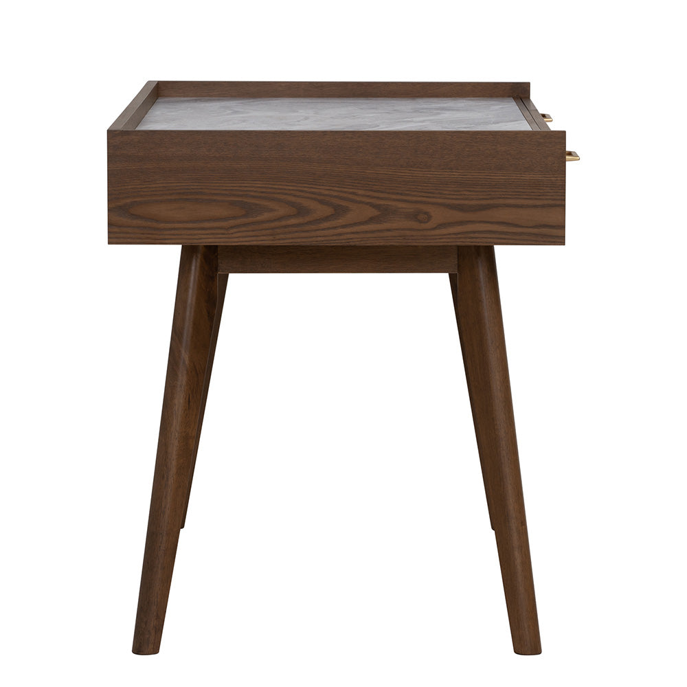 BREDA Study Desk 110cm - Walnut