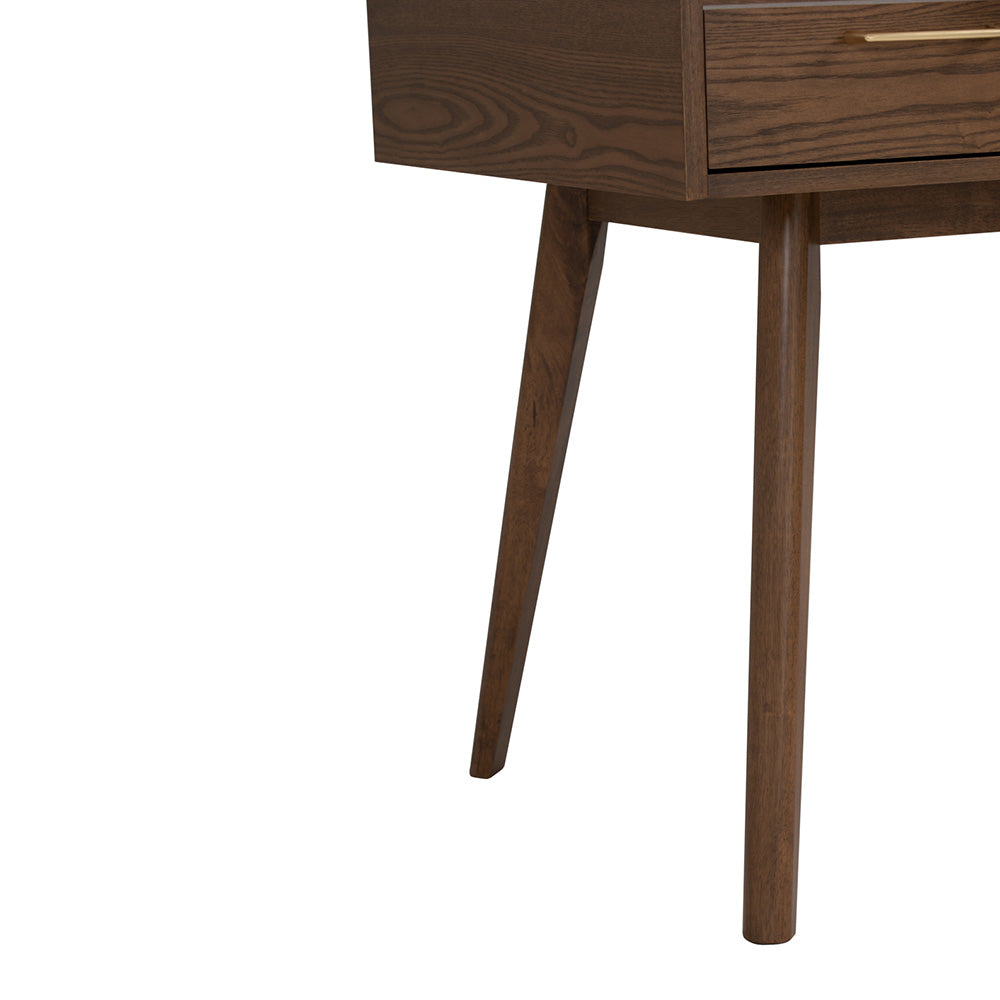 BREDA Study Desk 110cm - Walnut