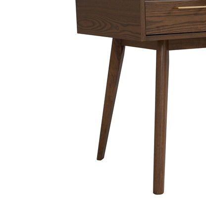 BREDA Study Desk 110cm - Walnut