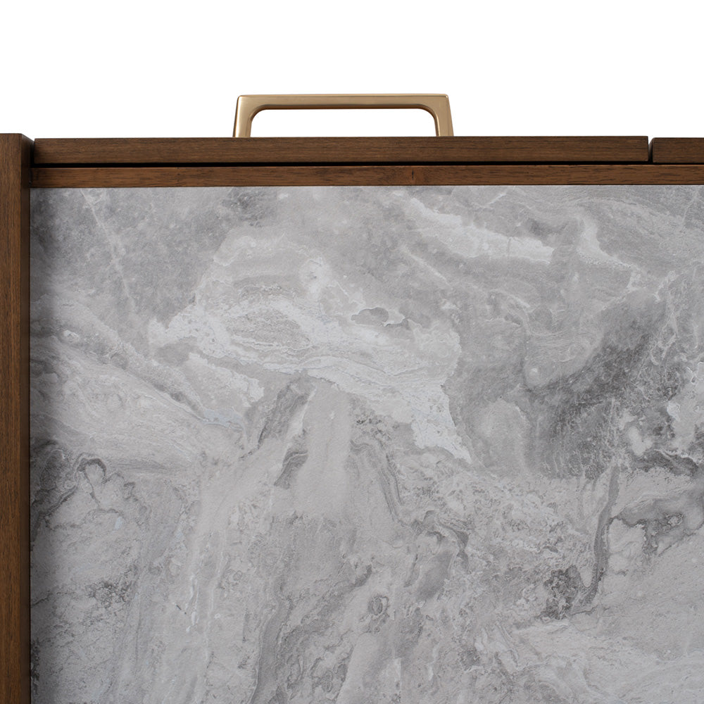 BREDA Study Desk 110cm - Walnut