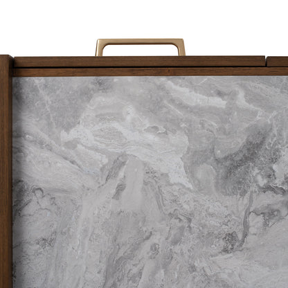 BREDA Study Desk 110cm - Walnut