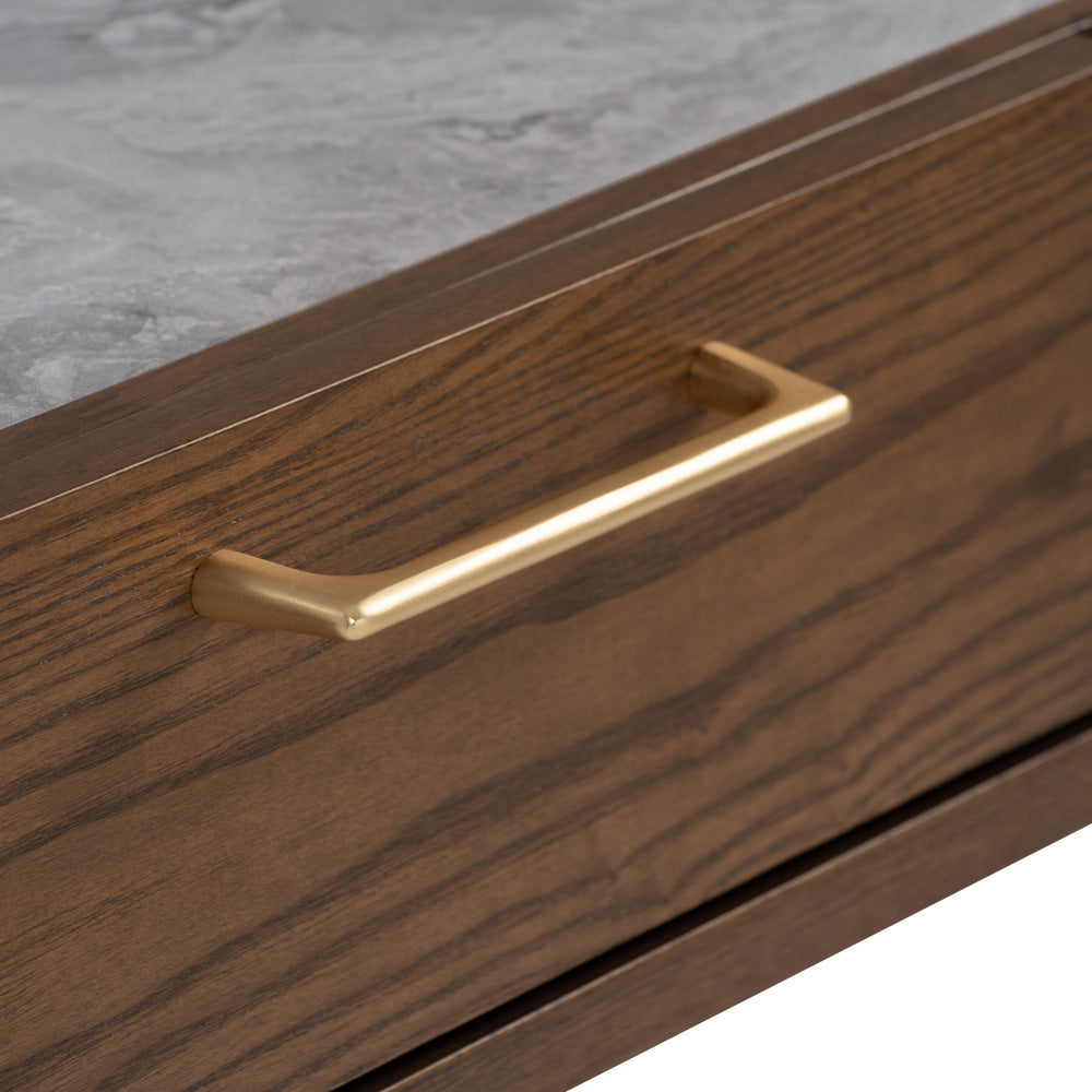 BREDA Study Desk 110cm - Walnut