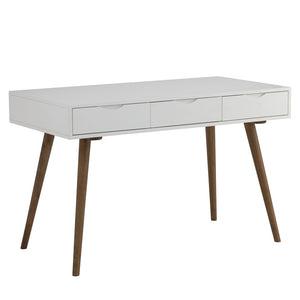 BLANCO Study Desk 120cm - White & Walnut