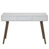 BLANCO Study Desk 120cm - White & Walnut