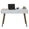 BLANCO Study Desk 120cm - White & Walnut