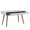 BLANCO Study Desk 120cm - White & Walnut