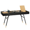 MORSE  Study Desk 140cm -  Black & Oak