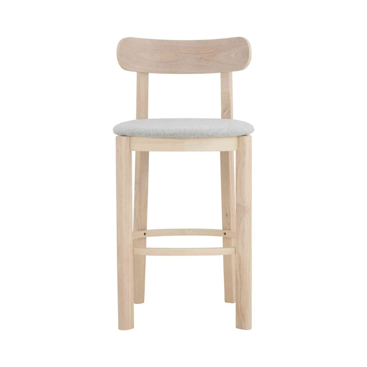 LOWEN Bar Stool - Oak & Light Grey