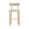 LOWEN Bar Stool - Oak & Light Grey