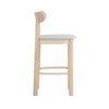 LOWEN Bar Stool - Oak & Light Grey