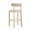 LOWEN Bar Stool - Oak & Light Grey