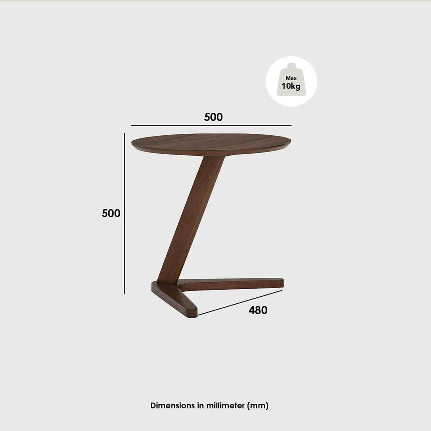 TRIS Side Table - Oak