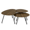 CORWIN Round Coffee Table 70cm - Walnut