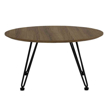 CORWIN Round Coffee Table 70cm - Walnut
