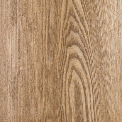 EMERY 60cm Round Coffee Table with Sintered Stone Top - Oak