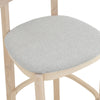 LOWEN Bar Stool - Oak & Light Grey