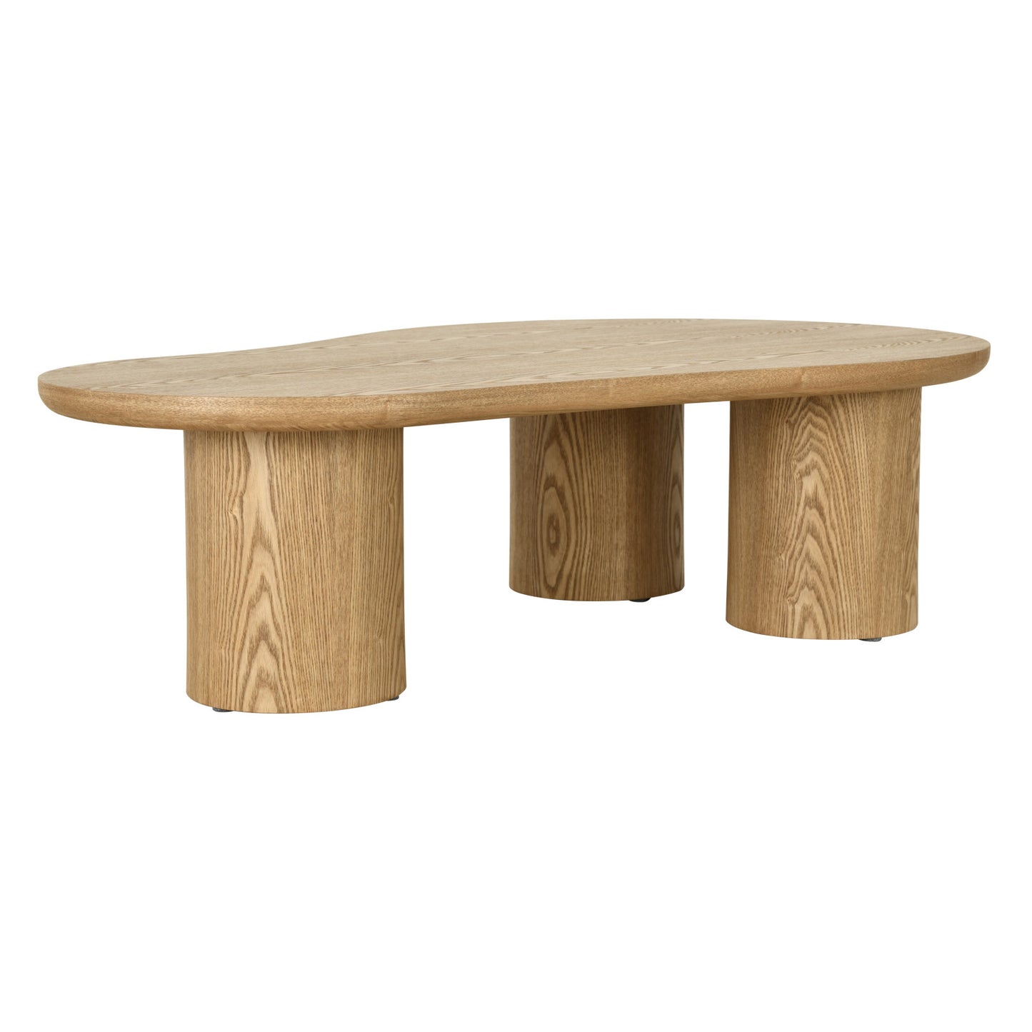 LEITH 130cm Organic Shaped Coffee Table – Oak