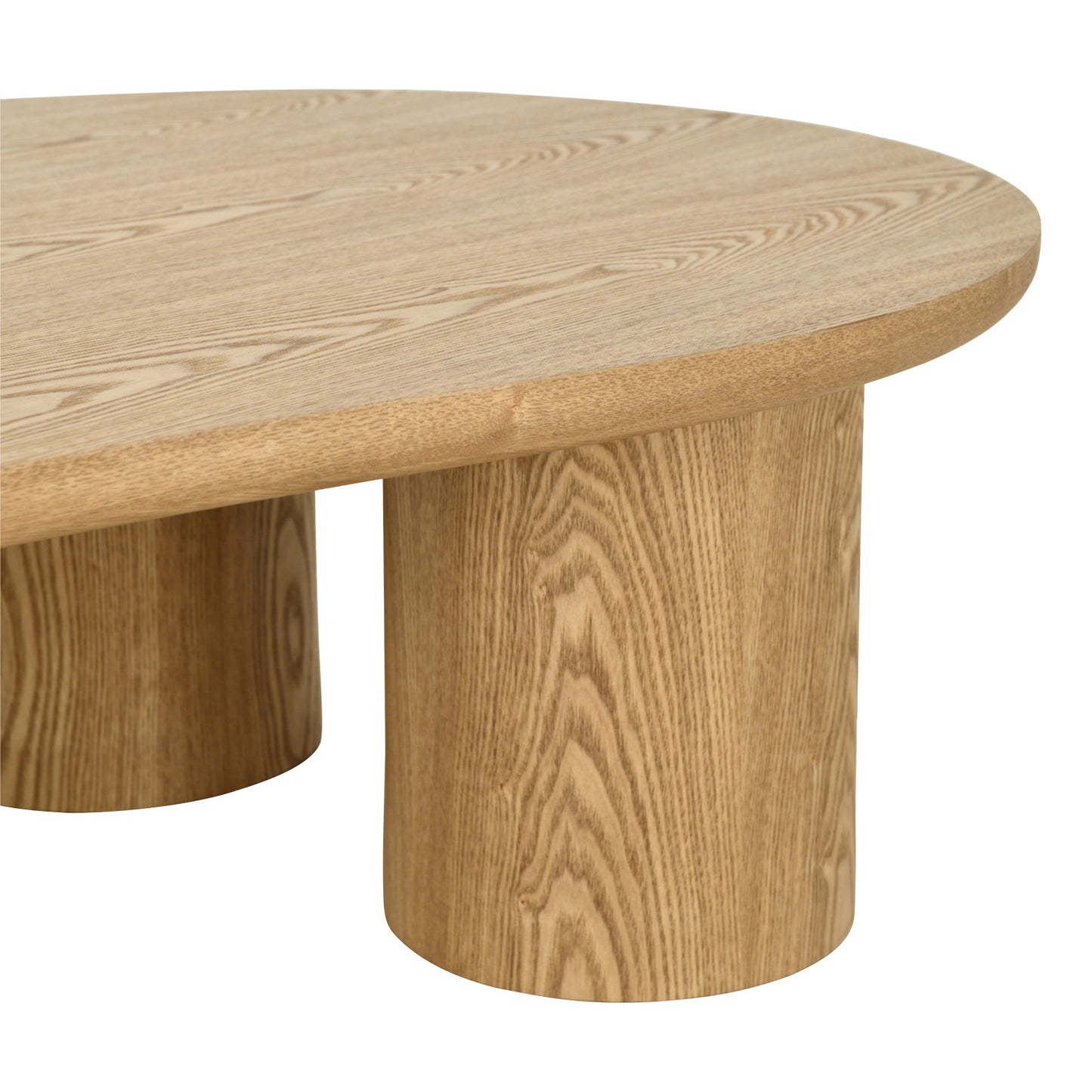 LEITH 130cm Organic Shaped Coffee Table – Oak