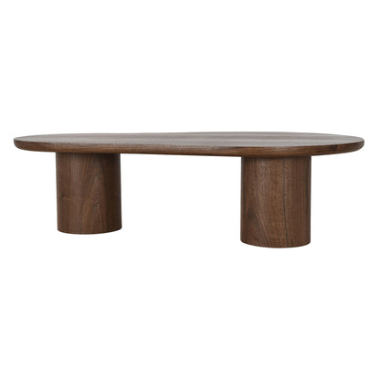 LEITH 130cm Organic Shaped Coffee Table – Walnut