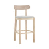 LOWEN Bar Stool - Oak & Light Grey