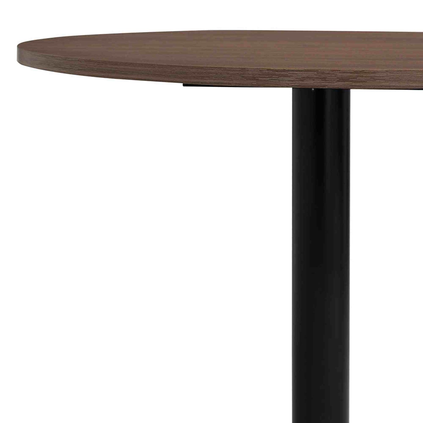 RUNDA Round Dining Table 70cm - Walnut & Black