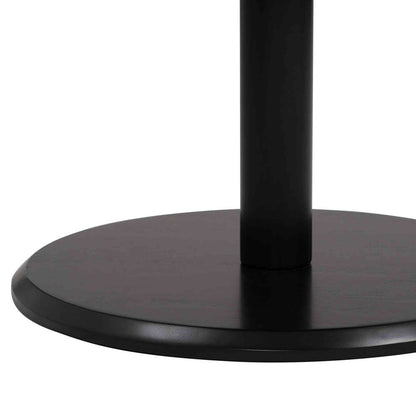 RUNDA Round Dining Table 70cm - Walnut & Black