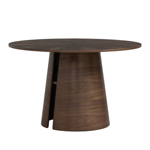 OKARA Round Dining Table 120cm - Walnut