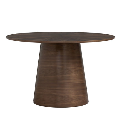OKARA Round Dining Table 120cm - Walnut
