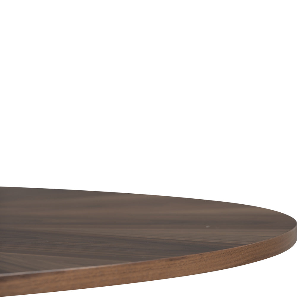 OKARA Round Dining Table 120cm - Walnut