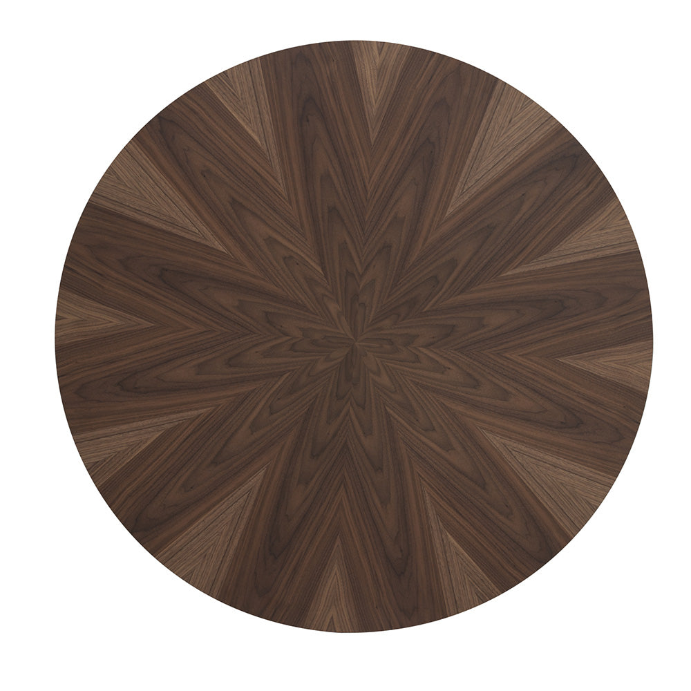 OKARA Round Dining Table 120cm - Walnut