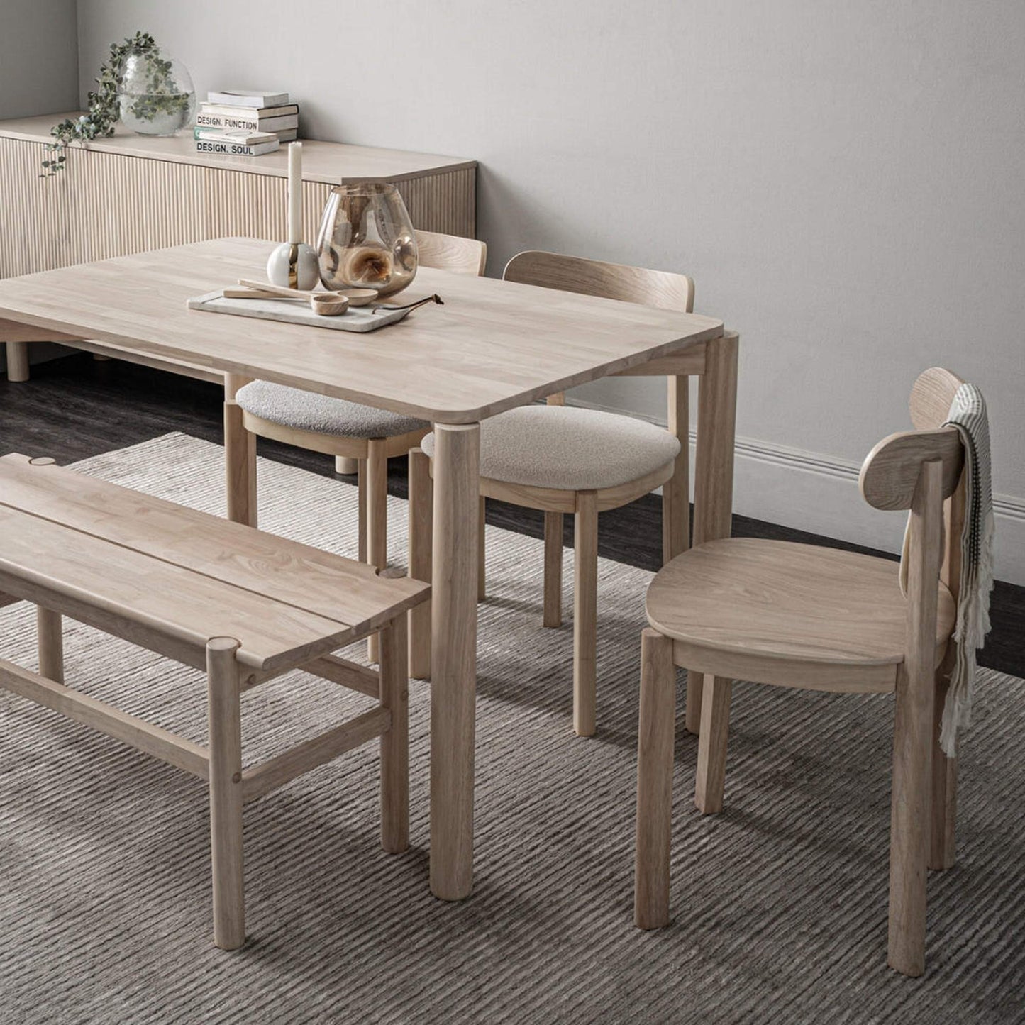 LOWEN Dining Chair - Cream White