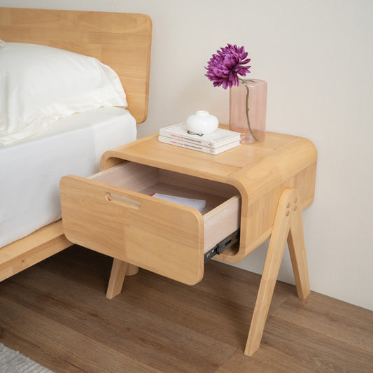 ANGUS Bedside Table 40cm - Oak