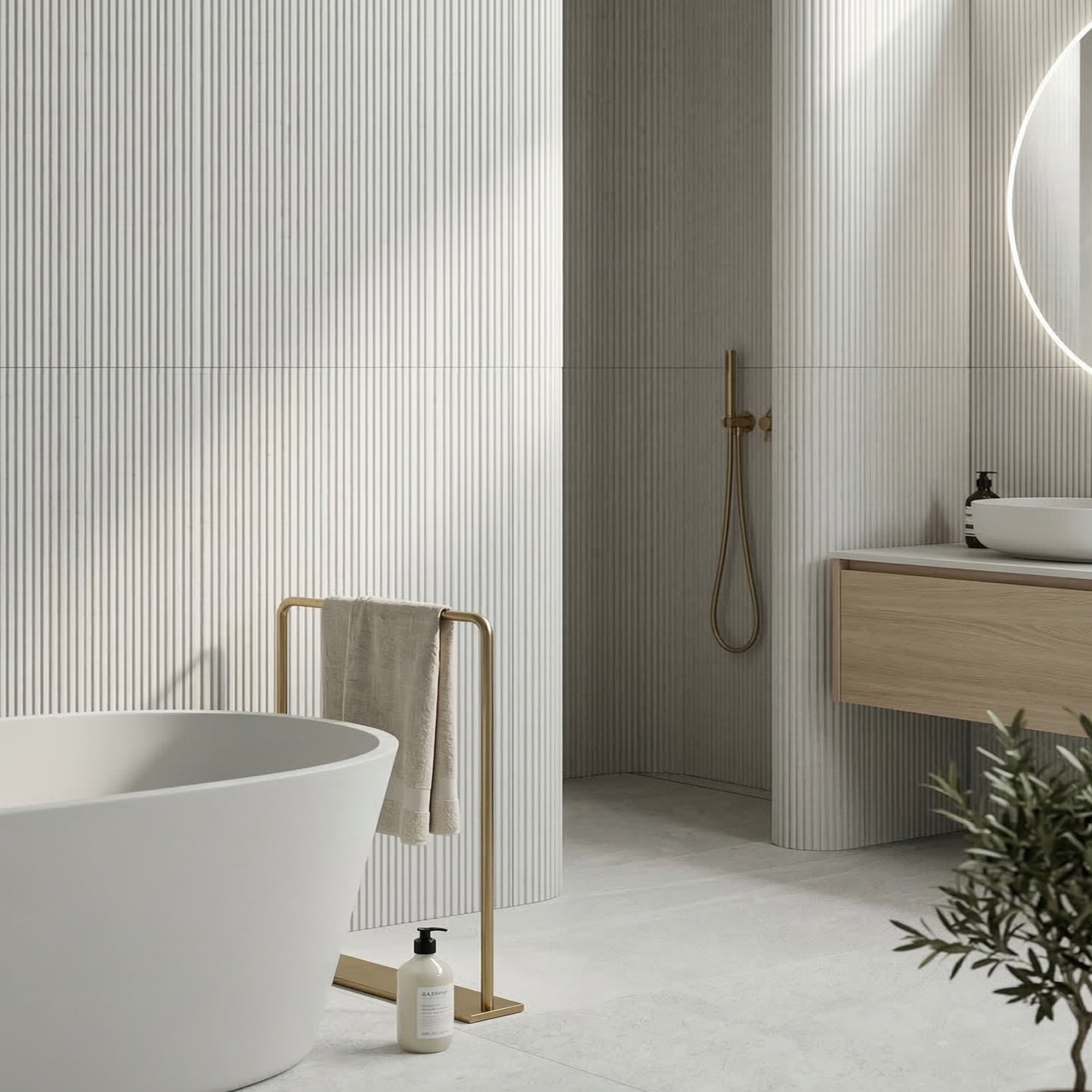WOODFLEX FLEXIBLE SOFT STONE PANEL - NEW LINE White - 2700 x 600mm