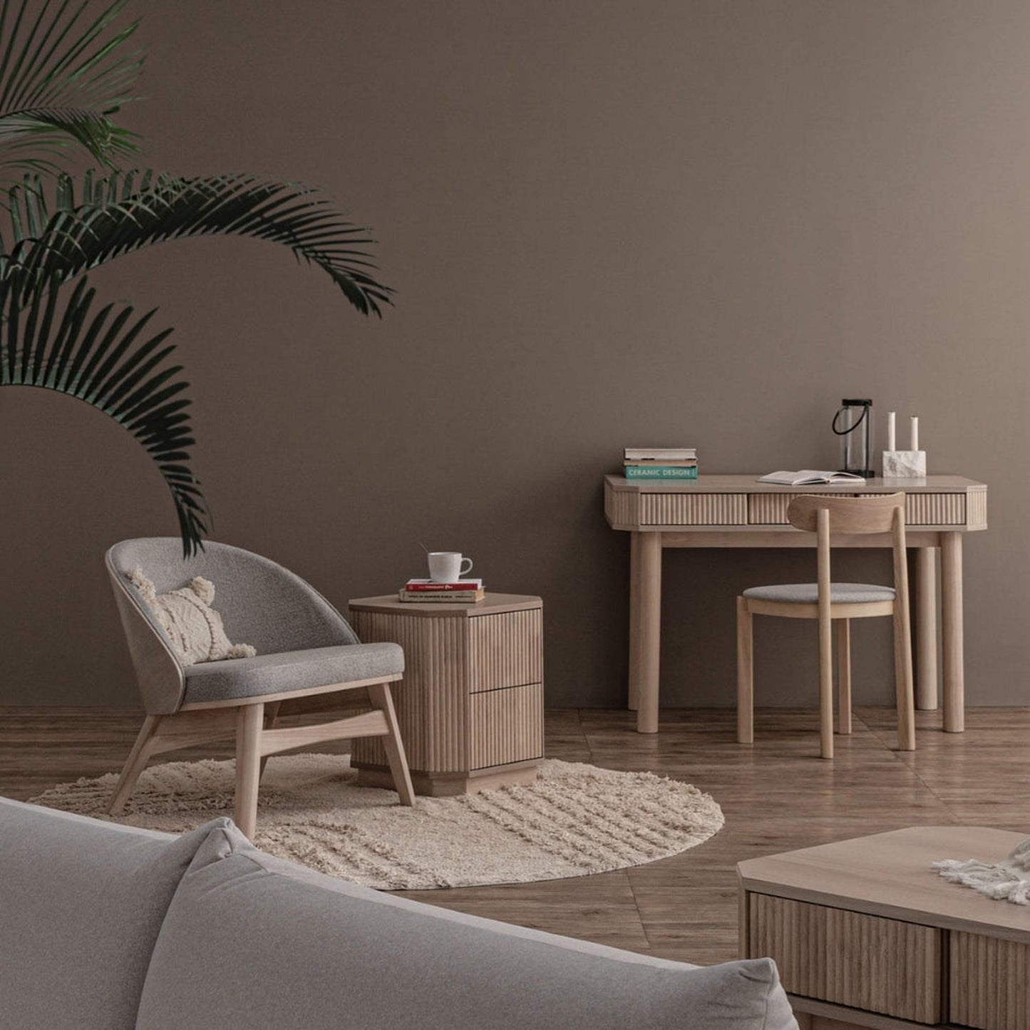 LOWEN Dining Chair - Light Grey