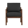 MENDO Lounge Chair - Black & Walnut