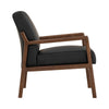 MENDO Lounge Chair - Black & Walnut