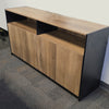 ARTO Credenza Cabinet 157cm - Warm Oak & Black