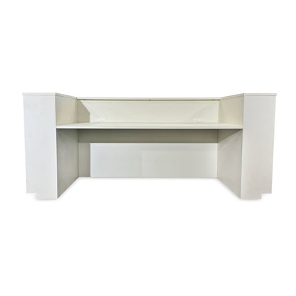 HALO Reception Desk 240cm - Oak & White