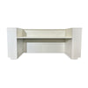HALO Reception Desk 240cm - Oak & White