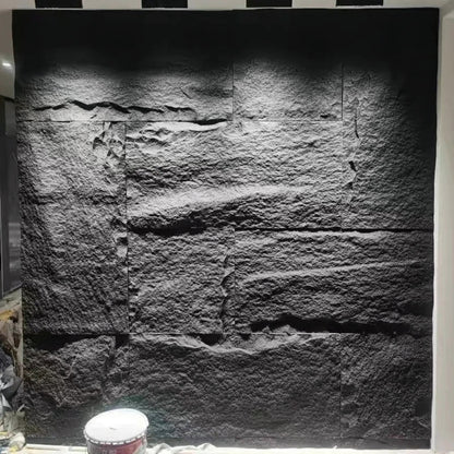 WOODFLEX PU STONE PANEL - STONE SKIN Black - 2400 x 600mm