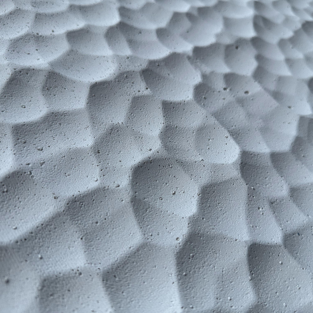 WOODFLEX  Flexible SOFT STONE PANEL - HIVE STONE White - 1200 x 600mm